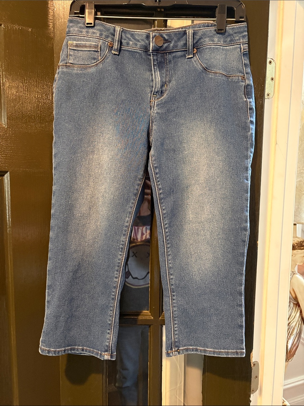 Ag Adriano Goldschmied Light Blue Capri Jeans